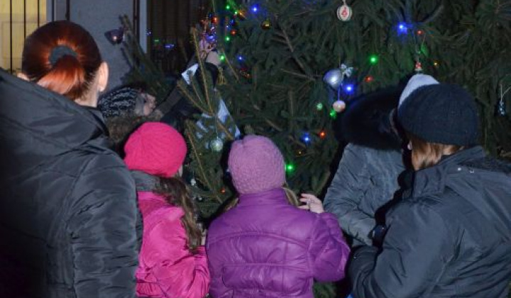 4. fotografia fotogalérie Zdobenie spoločného vianočného stromčeka