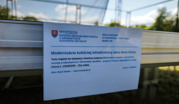 18. fotografia fotogalérie Projekty / Modernizácia kultúrnej infraštruktúry obce Nová Vieska  - foto