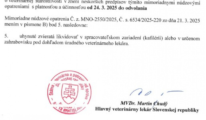 4. fotografia fotogalérie Aktuality / POZOR! Mimoriadne núdzové opatrenia: slintačka a krívačka - foto