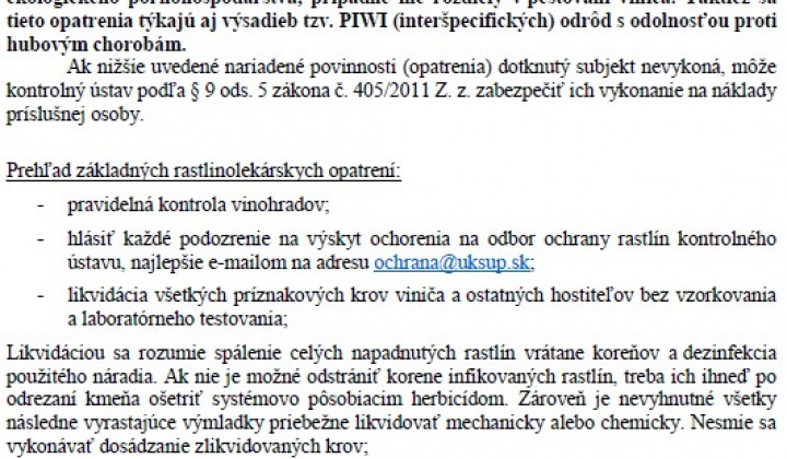 6. fotografia fotogalérie Aktuality / POZOR! Výskyt zlatého žltnutia viniča!!! - foto