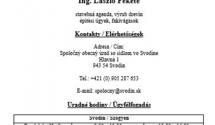 1. fotografia fotogalérie Spoločný stavebný úrad