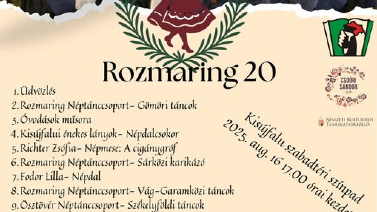 Fotografia fotogalérie 20-ty jubileum tanečného súboru Rozmaring