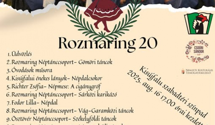 1. fotografia fotogalérie 20-ty jubileum tanečného súboru Rozmaring