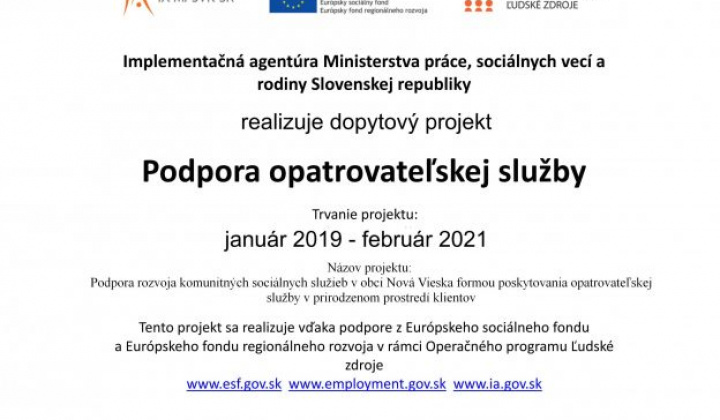 Fotka - Opatrovateľstvo